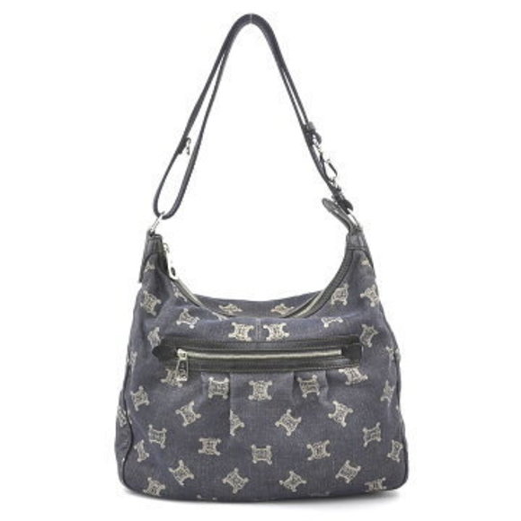 Celine Cabas Leather Shoulder Bag Black - Picture 1 of 4